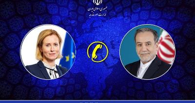 Iranian FM EU foreign policy chief hold telephone conversation