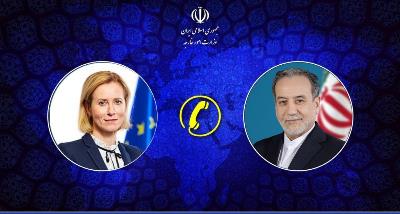 گفتگوی تلفنی وزیر امور خارجه و مسئول سیاست خارجی اتحادیه اروپا